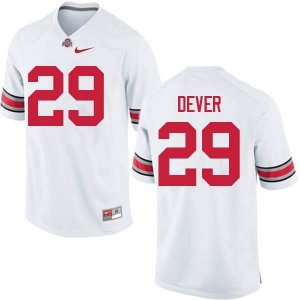 Men's Ohio State Buckeyes #29 Kevin Dever White Nike NCAA College Football Jersey January ZIN2744NX